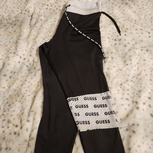 - GUESS CAPRI LEGGINS womens black and white size M. - Picture 4 of 6